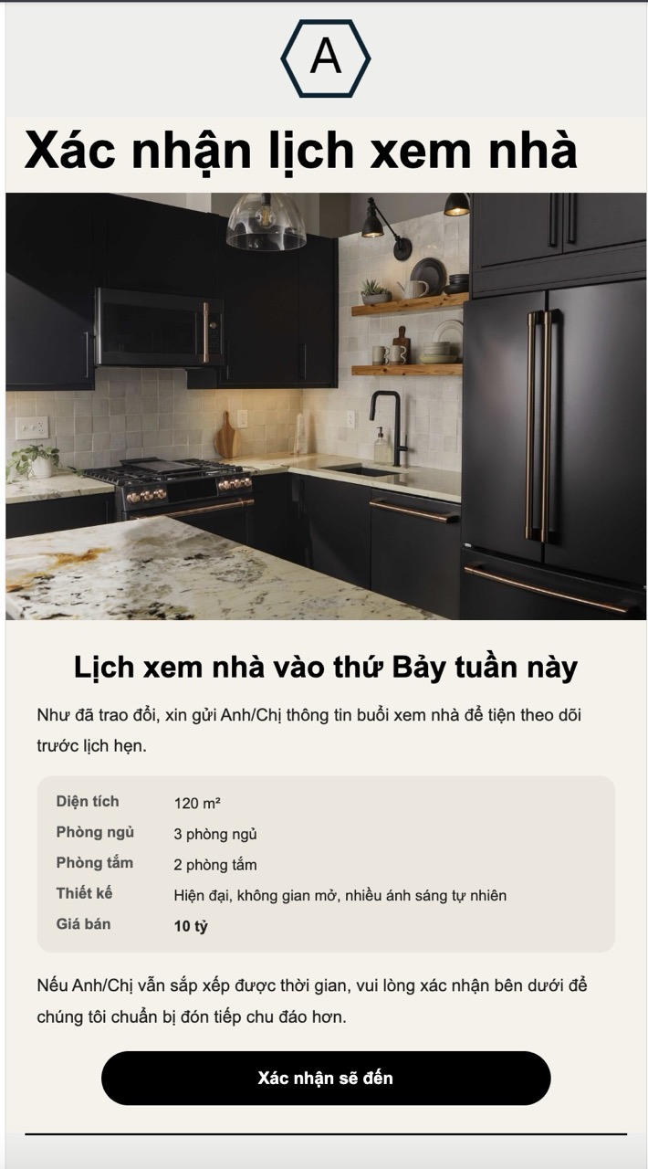 Xác nhận lịch xem nhà